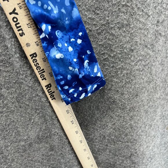 Reel Legends Shirt Womens Small Blue Abstract Print Long Sleeve Reel-Tec Jersey - Picture 5 of 10